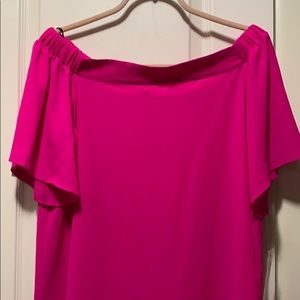 Pink off the shoulder top